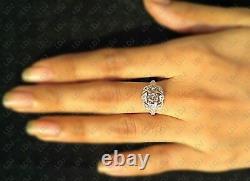 1.1 Ct Vintage Round Cut Art Deco Antique Engagement Ring 925 Sterling Silver