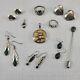 10 Vintage Sterling Silver Jewelry Pieces All Wearable Some Signed (lot #120)
