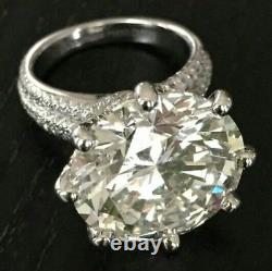 10 ct Cocktail Party Ring inspired 925 Sterling silver White Round Vintage Cz Nw