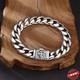 11mm Solid 925 Sterling Silver Cuban Link Vintage Bracelet Mens Hip Hop Jewelry