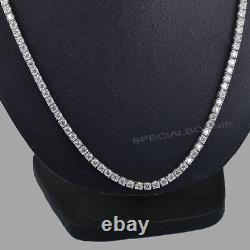 15Ct 3mm White Diamonds Tennis Necklace- Great Sparkle! FREE Diamond studs