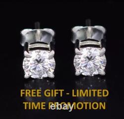 15Ct 3mm White Diamonds Tennis Necklace- Great Sparkle! FREE Diamond studs