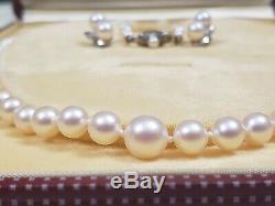 1950s Vintage Mikimoto Pearl Necklace