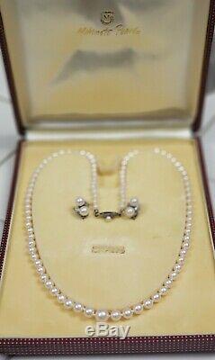 1950s Vintage Mikimoto Pearl Necklace