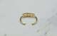 1ct Round Cut Simulated Diamond Women Vintage 4 Stone Ring 14k Yellow Gold Over