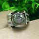 2.20ct Round Cut Moissanite Men's Engagement Ring 14k White Gold Plated Silver