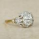 2.20ct Round Diamond Vintage Antique Art Deco Engagement Ring 14k Gold Finish