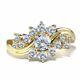 2.25 Ct Round Real Moissanite Women's Pretty Engagement Ring 14k Yellow Gold Fn