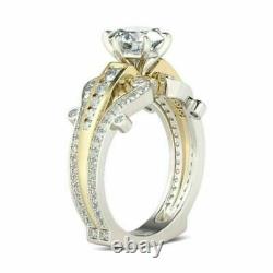 2.30Ct Round Cut Moissanite Solitaire Engagement Ring 14K White Gold Finish