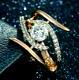 2.30ct Round Good Cut Moissanite Women's Engagement Ring In 14k Rose Gold Finish