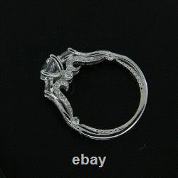 2.50 Ct White Diamond Antique Art Deco Vintage Wedding Ring 925 Sterling Silver