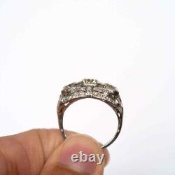 2.50Ct White Round Cut AAAAA CZ Vintage Style Wedding Ring 925 Sterling Silver