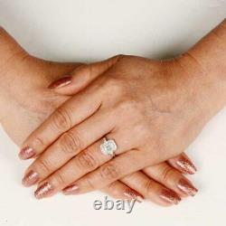 2.81 Ct Diamond Vintage Retro Engagement Wedding Halo Ring 14K White Gold Over