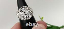 2.99 Ct Round Cut Lab-Created Diamond Two-Stone Filigree 1930's Old Vintage Ring