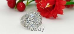 2.99 Ct Round Cut Lab-Created Diamond Two-Stone Filigree 1930's Old Vintage Ring