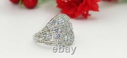 2.99 Ct Round Cut Lab-Created Diamond Two-Stone Filigree 1930's Old Vintage Ring