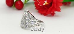 2.99 Ct Round Cut Lab-Created Diamond Two-Stone Filigree 1930's Old Vintage Ring