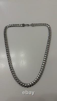 20 8mm 925 Sterling Silver Miami Cuban Chain Necklace 60g Solid Heavy