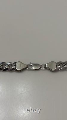 20 8mm 925 Sterling Silver Miami Cuban Chain Necklace 60g Solid Heavy