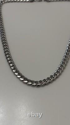 20 8mm 925 Sterling Silver Miami Cuban Chain Necklace 60g Solid Heavy