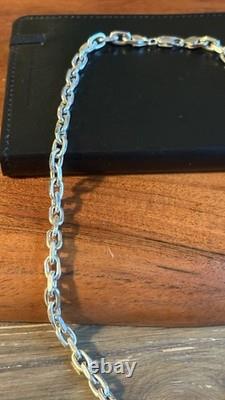 20 Anchor Chain 925 Sterling Silver Necklace 50g Chunky Heavy Rhodium Finish