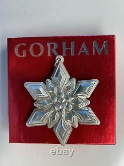 2013 Gorham STERLING Silver 44th Annual Edition Snowflake Ornament RARE Year