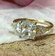 2ct Cushion Brilliant Cut Moissanite Women's 925 Sterling Silver Engagement Ring