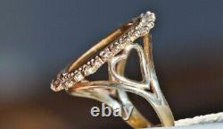 2Ct Lab Created Ring For Her LIBERTY COIN Ring 14K Yellow Gold Finish
