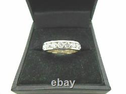 2Ct Round Cut VVS1/D Diamond Eternity Engagement Women's Ring 14K White Gold FN