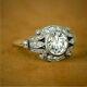 2ct Vintage Diamond Circa Antique Art Deco Engagement Ring 14k Yellow Gold Over