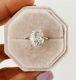 3.0 Ct Oval Cut Ice Crushed Moissanite Engagement Ring In 14k Yellow Gold Plated