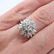 3.0ct Round Brilliant Cut Moissanite 925 Sterling Silver Engagement Ring Vintage