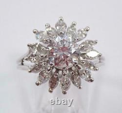 3.0Ct Round Brilliant Cut Moissanite 925 Sterling Silver Engagement Ring Vintage