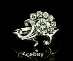 3.20Ct Round Brilliant Cut Moissanite 925 Sterling Silver Vintage Gorgeous Ring