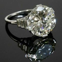 3. Ct Round-Cut Moissanite Moissanite Vintage Engagement Ring 925 Sterling Silver