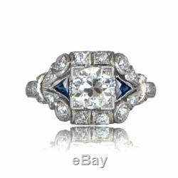 3Ct Round Diamond Vintage Victorian Antique Engagement Ring 14K White Gold Over