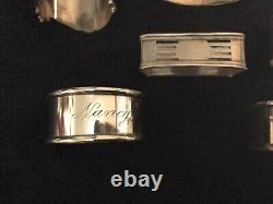 (6) Vintage Sterling Napkin Rings