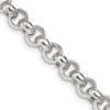 925 Sterling Silver 7.75mm Rolo Chain Necklace 18 Or 20 Or 24 Inch