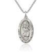 925 Sterling Silver Saint Christopher Medal Necklace