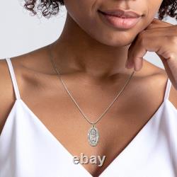 925 Sterling Silver Saint Christopher Medal Necklace