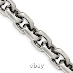 925 Sterling Silver Vintage 8.6mm Link Chain Necklace