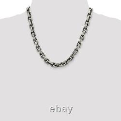 925 Sterling Silver Vintage 8.6mm Link Chain Necklace