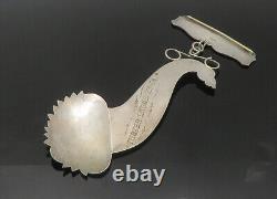 925 Sterling Silver Vintage Antique Shiny Cornucopia Ornament TR3051