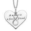 925 Sterling Silver Vintage Cubic Zirconia Cz Mother Forever Friend 18 Necklace