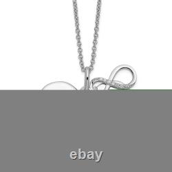 925 Sterling Silver Vintage Cubic Zirconia CZ Mother Forever Friend 18 Necklace