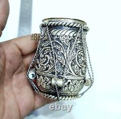 925 Sterling Silver Vintage Design Mouth freshener Container, Sterling Silver