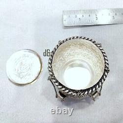 925 Sterling Silver Vintage Design Mouth freshener Container, Sterling Silver