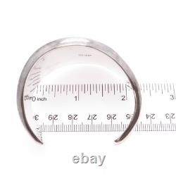 925 Sterling Silver Vintage Mexico Heavy 54.7g Modernist Adjustable Bracelet 6