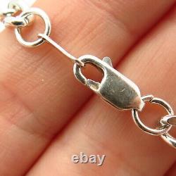 925 Sterling Silver Vintage Mexico Long Chain Necklace 28