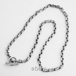 925 sterling silver handmade heavy biker punk retro solid skulls Necklace Men N0 925 sterling silver handmade heavy biker punk retro solid skulls Necklace Men N0